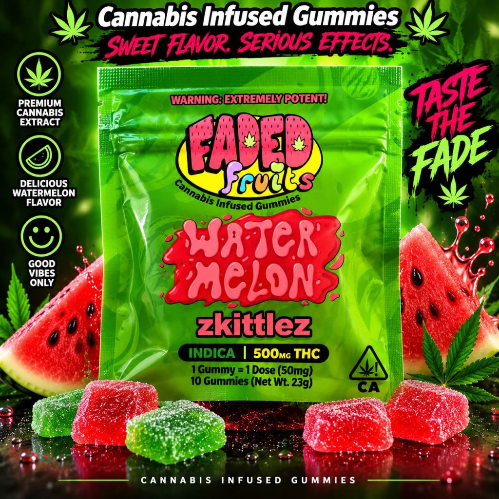 Faded Fruits 500MG Gummies