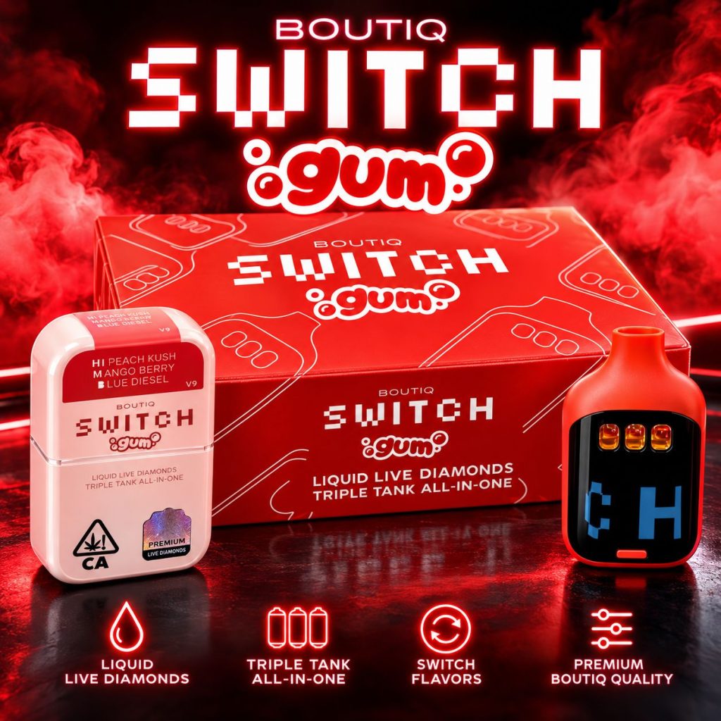 BOUTIQ SWITCH GUM 2G DISPO