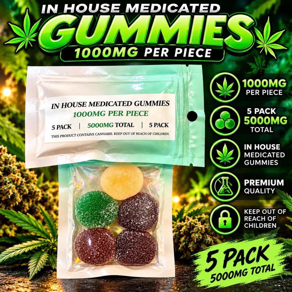 IN HOUSE 5000MG MEDICATED GUMMIES [5 PK]